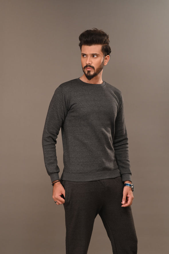 Charcoal Basic Sweatshirt - Men