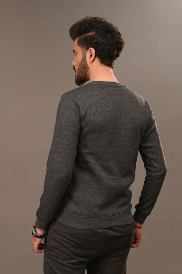 Charcoal Basic Sweatshirt - Men