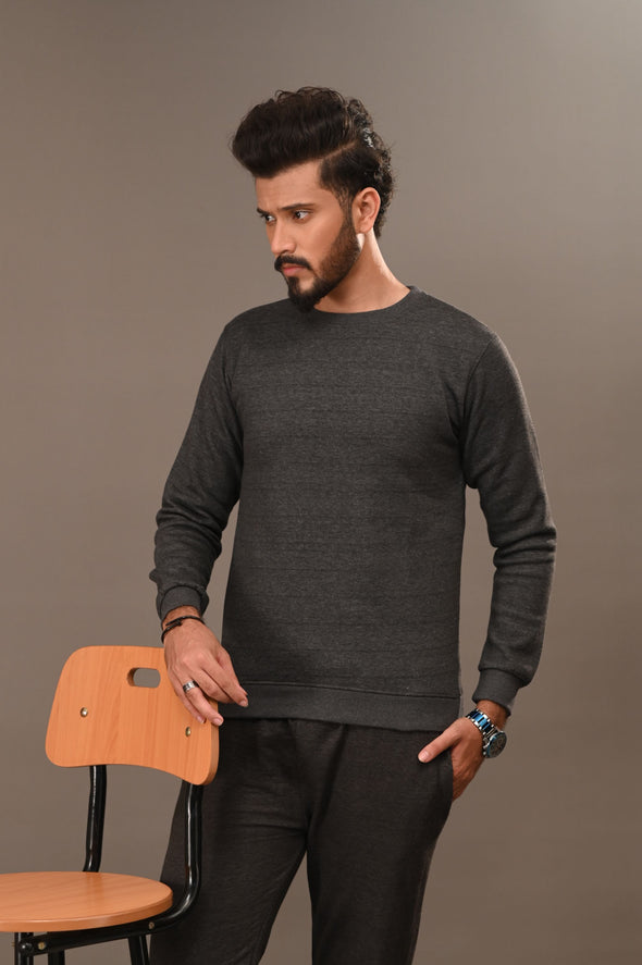 Charcoal Basic Sweatshirt - Men