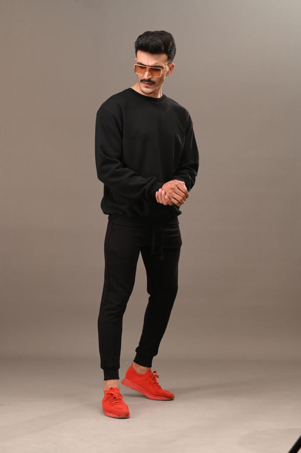 Black Basic Sweatshirt - Men