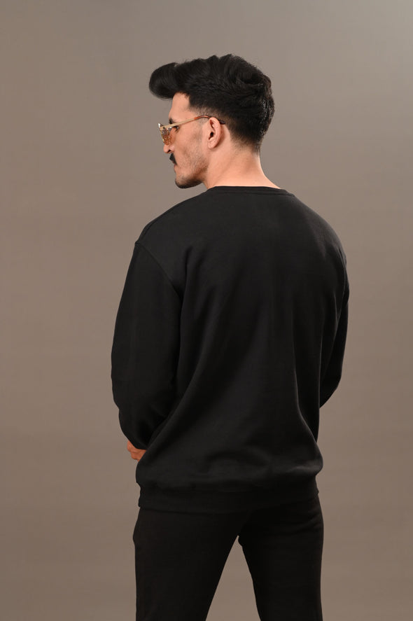 Black Basic Sweatshirt - Men