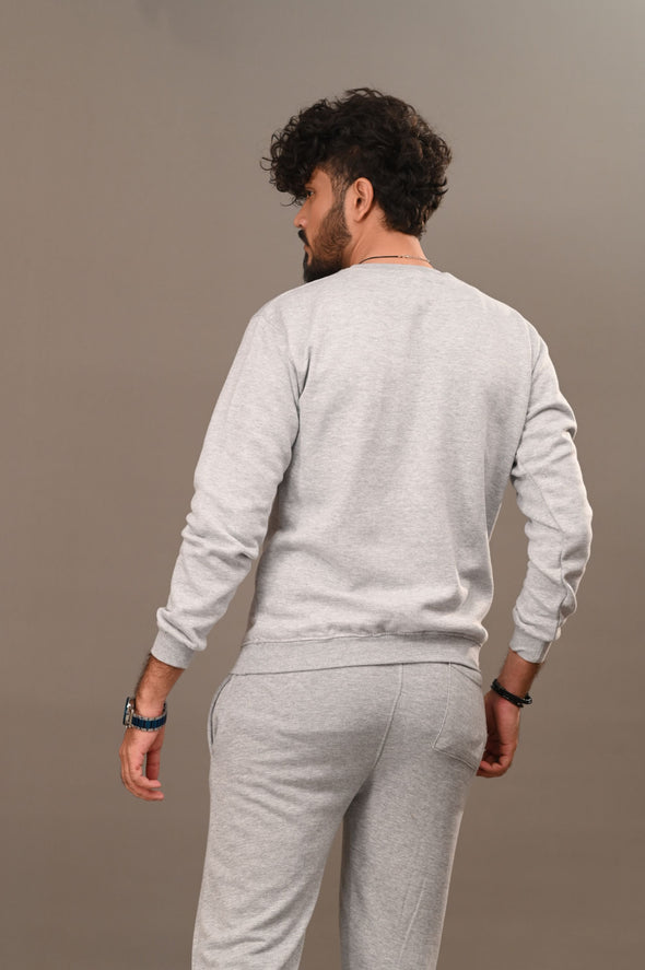 Heather Gray Basic Sweatshirt - Men