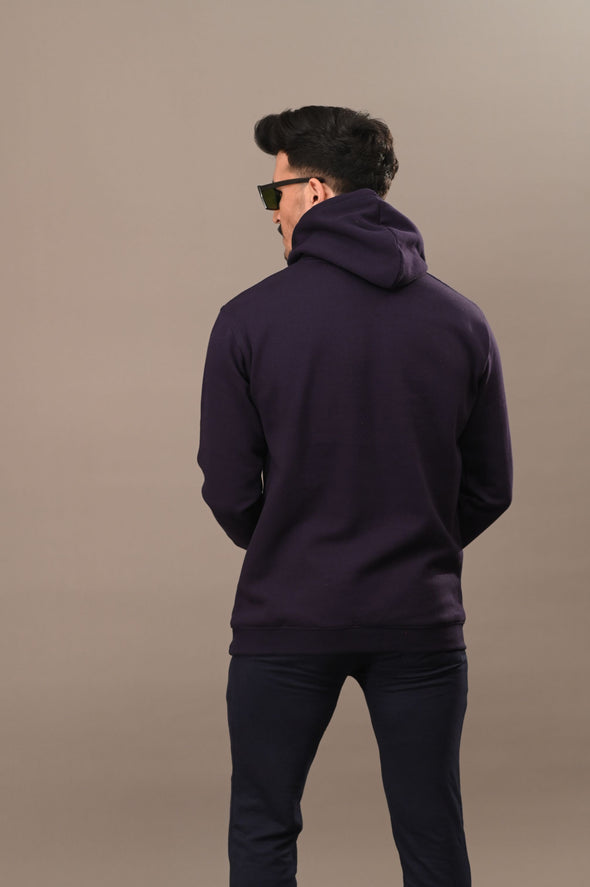 Navy Blue Basic Hoodie - Men
