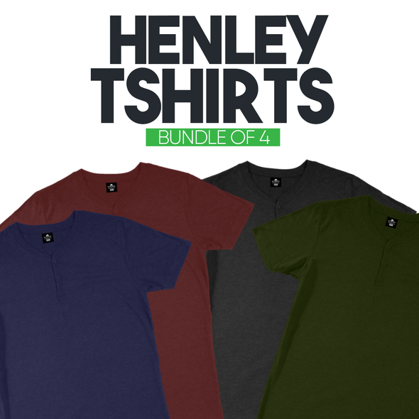 Bundle of 4 Henley T-Shirts
