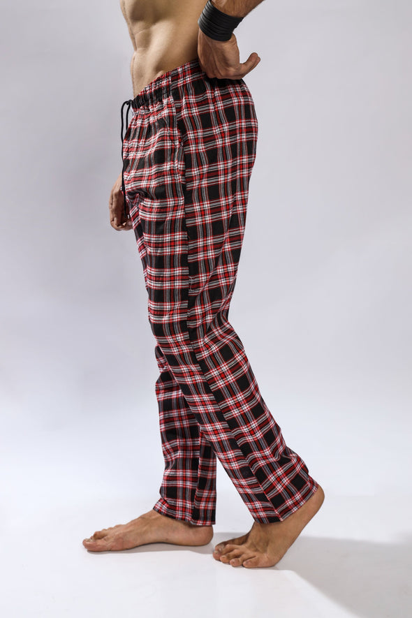 Red & Black Check Pajama - Unisex