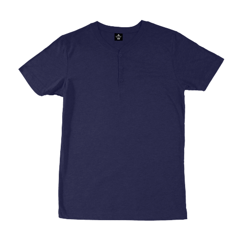 Navy Blue Henley T-Shirt