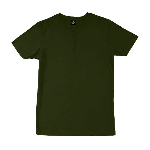 Olive Green Henley T-Shirt