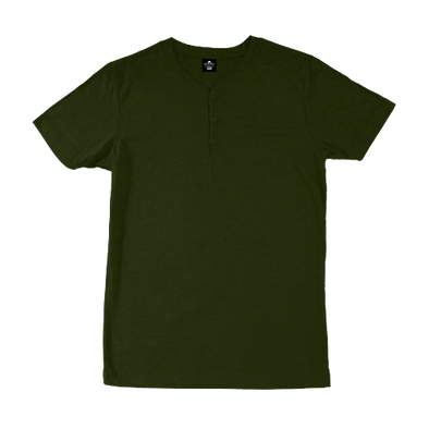 Olive Green Henley T-Shirt