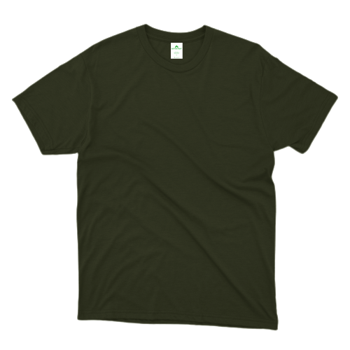 Olive Green Plain T-Shirt - Kotton Fruit | Online Clothing Store for Men & Women