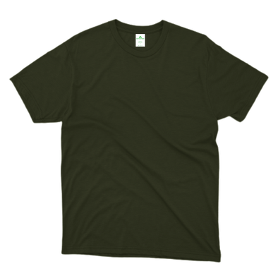 Olive Green Plain T-Shirt - Kotton Fruit | Online Clothing Store for Men & Women