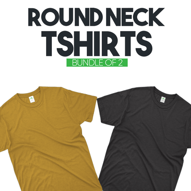Bundle of 2 Plain Tshirts - Kotton Fruit - Shop Bundles in Discounted Price